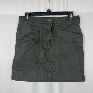 Olive Green Mini Skirt